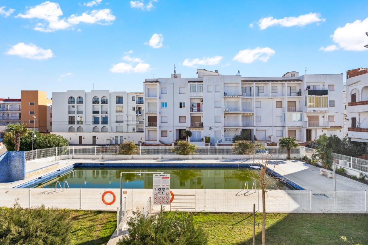 Apartamento Welcs -013- Con Terraza Y Piscina Appartement Empuriabrava Buitenkant foto